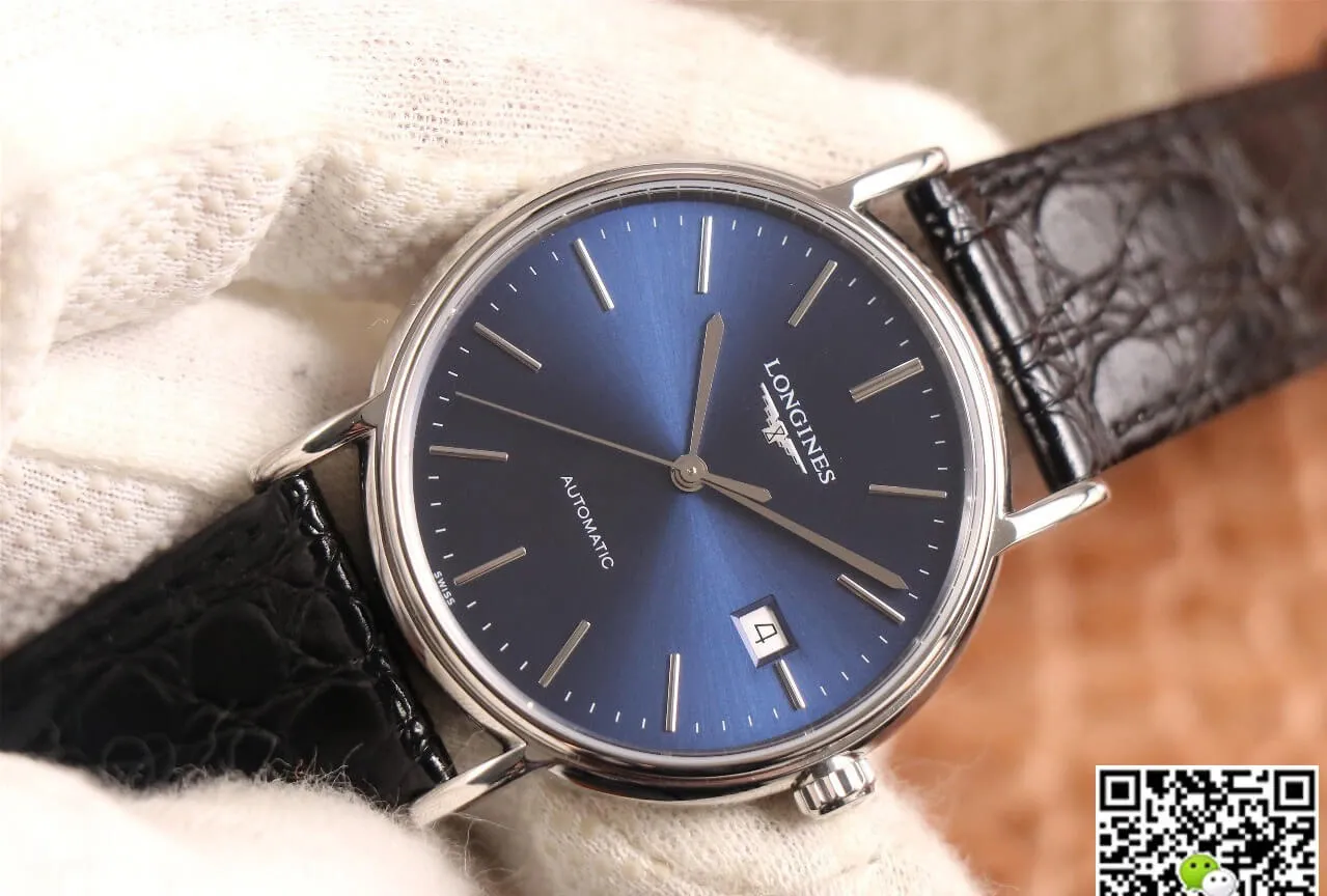 Longines Presence L4.921.4.92.2 KY Factory 1:1 Best Edition Replica Watch Leather Strap